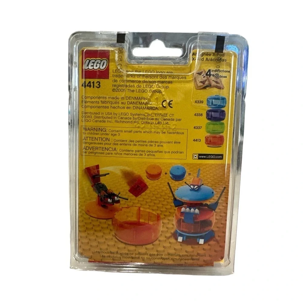 LEGO X-Pod 4413 Arachno pod Creatures 56 pieces new in package Sealed